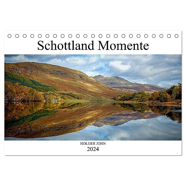 Schottland Momente (Tischkalender 2024 DIN A5 quer), CALVENDO Monatskalender, Holger John