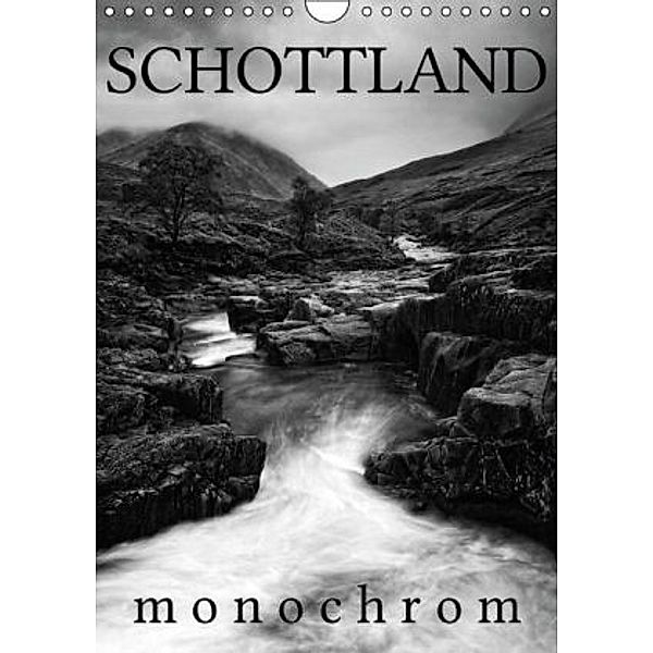 Schottland Monochrom (Wandkalender 2015 DIN A4 hoch), Martina Cross