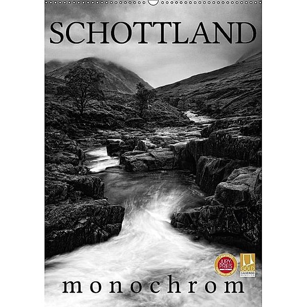 Schottland Monochrom (Wandkalender 2017 DIN A2 hoch), Martina Cross