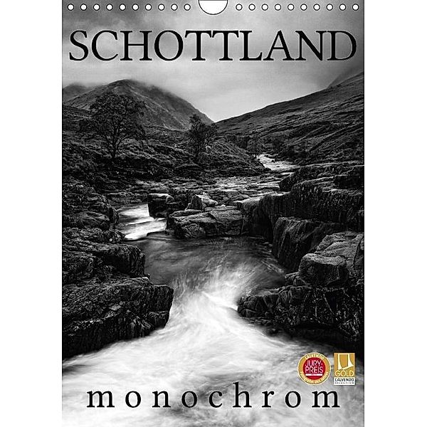 Schottland Monochrom (Wandkalender 2017 DIN A4 hoch), Martina Cross