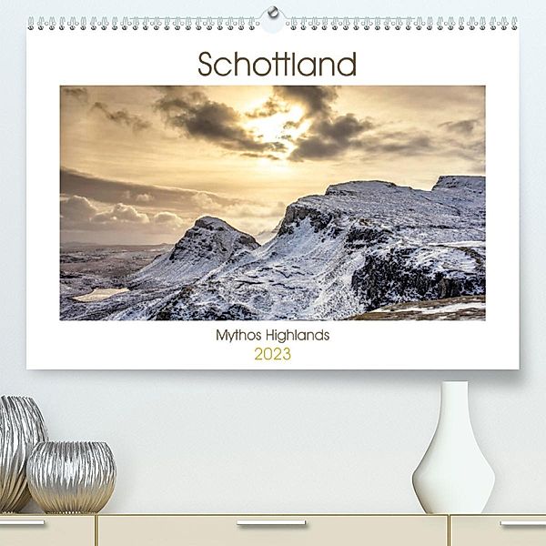 Schottland - Mythos Highlands (Premium, hochwertiger DIN A2 Wandkalender 2023, Kunstdruck in Hochglanz), Akrema-Photography
