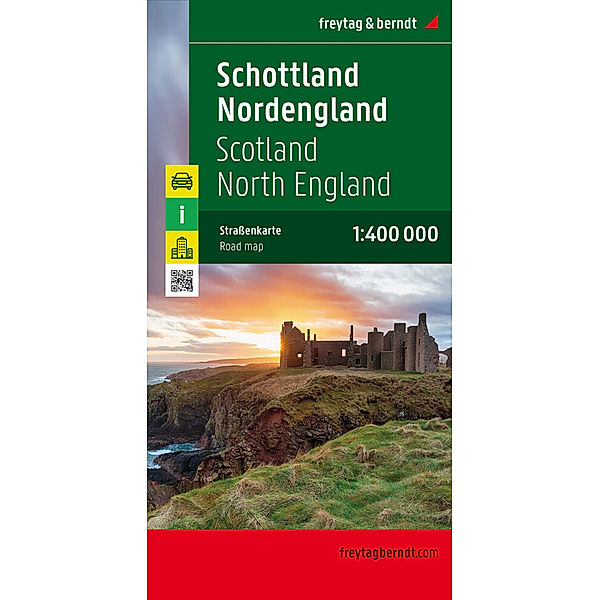 Schottland - Nordengland, Autokarte 1:400.000, freytag & berndt
