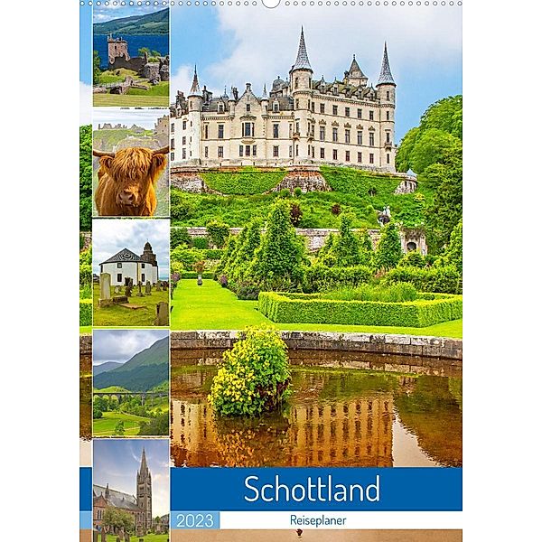 Schottland - Reiseplaner (Wandkalender 2023 DIN A2 hoch), Nina Schwarze