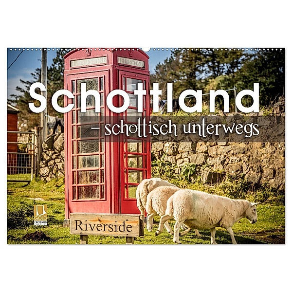 Schottland - schottisch unterwegs (Wandkalender 2024 DIN A2 quer), CALVENDO Monatskalender, Monika Schöb