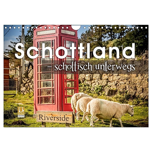 Schottland - schottisch unterwegs (Wandkalender 2024 DIN A4 quer), CALVENDO Monatskalender, Monika Schöb