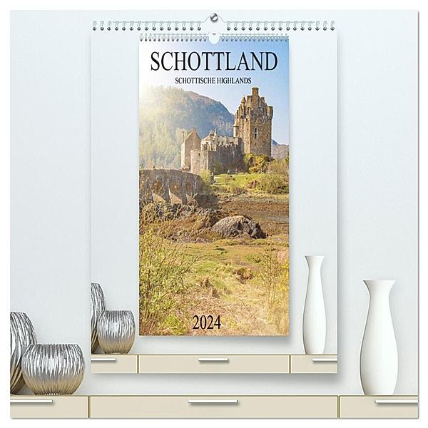 Schottland -Schottische Highlands (hochwertiger Premium Wandkalender 2024 DIN A2 hoch), Kunstdruck in Hochglanz, pixs:sell
