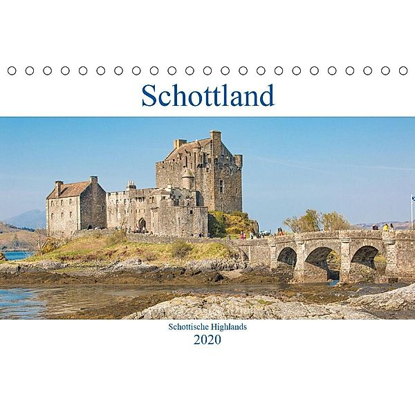Schottland - Schottische Highlands (Tischkalender 2020 DIN A5 quer)