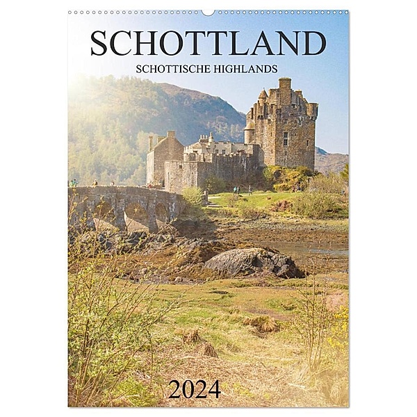 Schottland -Schottische Highlands (Wandkalender 2024 DIN A2 hoch), CALVENDO Monatskalender, pixs:sell