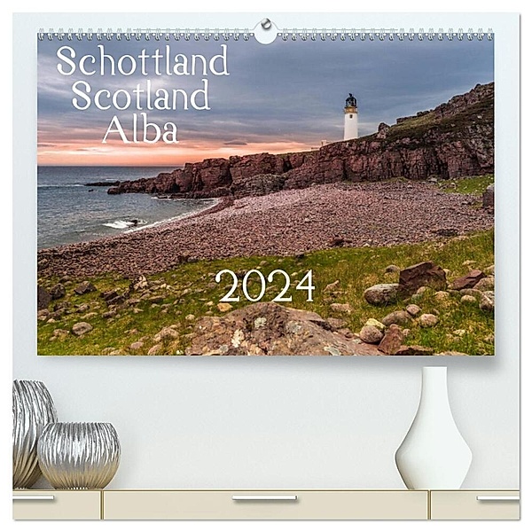 Schottland - Scotland - Alba (hochwertiger Premium Wandkalender 2024 DIN A2 quer), Kunstdruck in Hochglanz, Heiko Eschrich