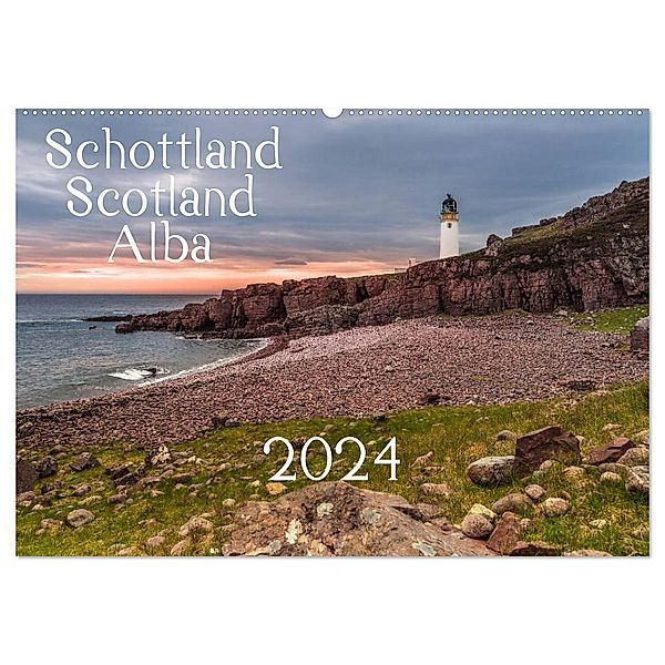 Schottland - Scotland - Alba (Wandkalender 2024 DIN A2 quer), CALVENDO Monatskalender, Heiko Eschrich