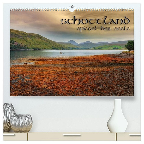 Schottland - Spiegel der Seele (hochwertiger Premium Wandkalender 2024 DIN A2 quer), Kunstdruck in Hochglanz, Simply Photography