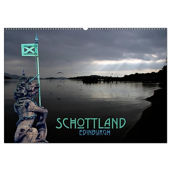 Schottland und Edinburgh (Wandkalender 2024 DIN A2 quer), CALVENDO Monatskalender, Peter Schäfer