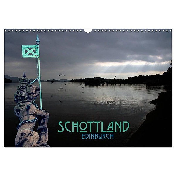 Schottland und Edinburgh (Wandkalender 2024 DIN A3 quer), CALVENDO Monatskalender, Peter Schäfer