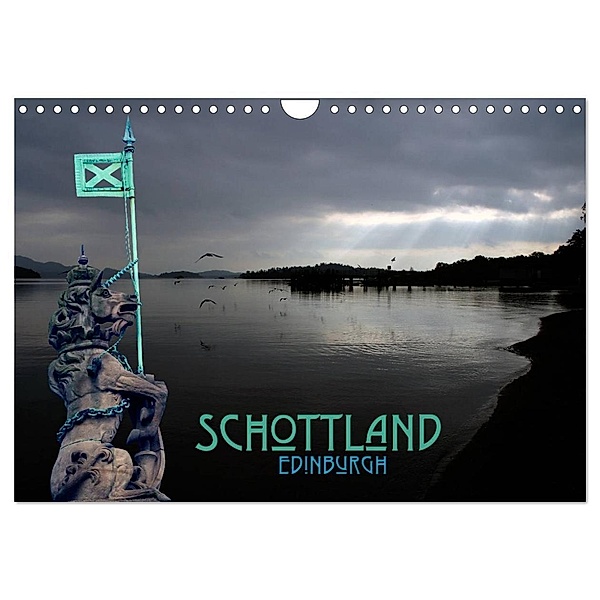 Schottland und Edinburgh (Wandkalender 2024 DIN A4 quer), CALVENDO Monatskalender, Peter Schäfer