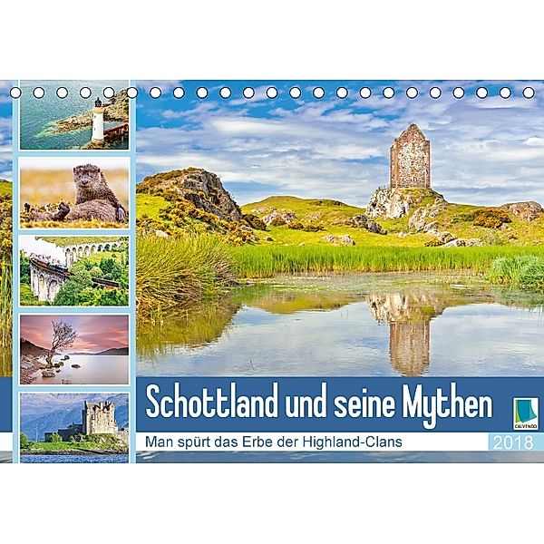 Schottland und seine Mythen (Tischkalender 2018 DIN A5 quer) Dieser erfolgreiche Kalender wurde dieses Jahr mit gleichen, Calvendo