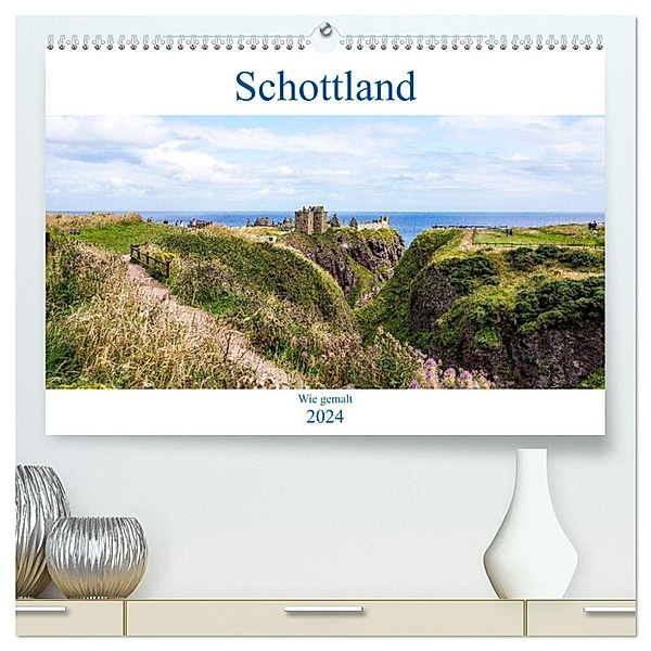 Schottland - Wie gemalt (hochwertiger Premium Wandkalender 2024 DIN A2 quer), Kunstdruck in Hochglanz, Thomas Becker