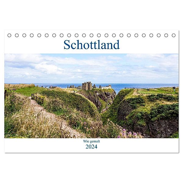 Schottland - Wie gemalt (Tischkalender 2024 DIN A5 quer), CALVENDO Monatskalender, Thomas Becker