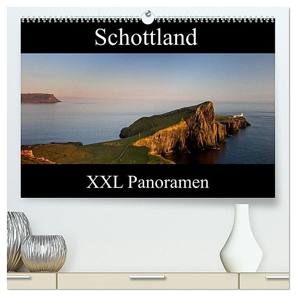 Schottland - XXL Panoramen (hochwertiger Premium Wandkalender 2024 DIN A2 quer), Kunstdruck in Hochglanz, Juergen Schonnop