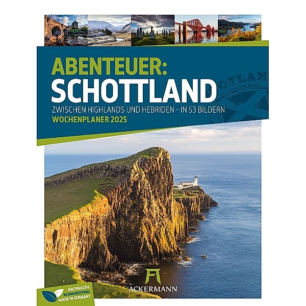 Schottland - Zwischen Highlands und Hebriden - Wochenplaner Kalender 2025, Ackermann Kunstverlag