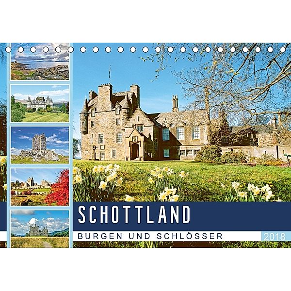 Schottlands Burgen und Schlösser (Tischkalender 2018 DIN A5 quer), CALVENDO