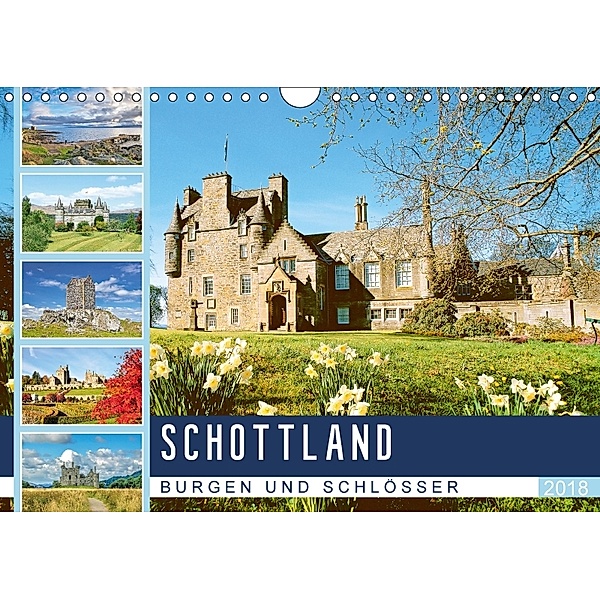 Schottlands Burgen und Schlösser (Wandkalender 2018 DIN A4 quer), CALVENDO