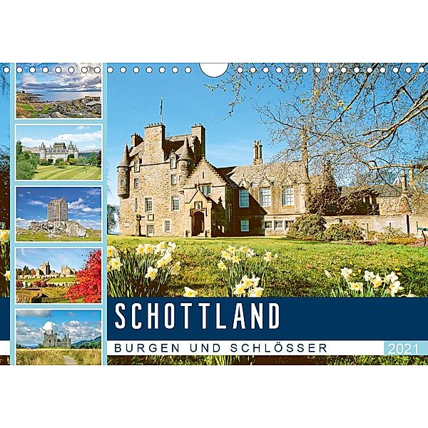Schottlands Burgen und Schlösser (Wandkalender 2021 DIN A4 quer), Calvendo