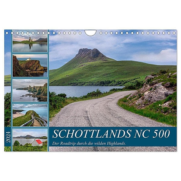 Schottlands NC 500, der Roadtrip durch die wilden Highlands. (Wandkalender 2024 DIN A4 quer), CALVENDO Monatskalender, Calvendo, Joana Kruse