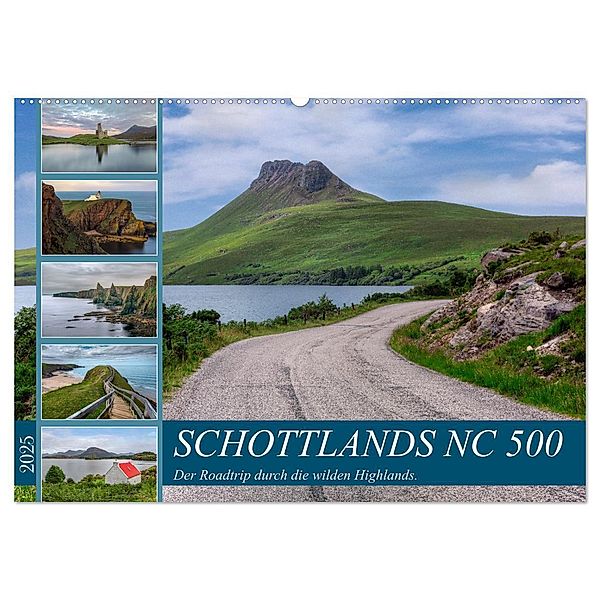 Schottlands NC 500, der Roadtrip durch die wilden Highlands. (Wandkalender 2025 DIN A2 quer), CALVENDO Monatskalender, Calvendo, Joana Kruse
