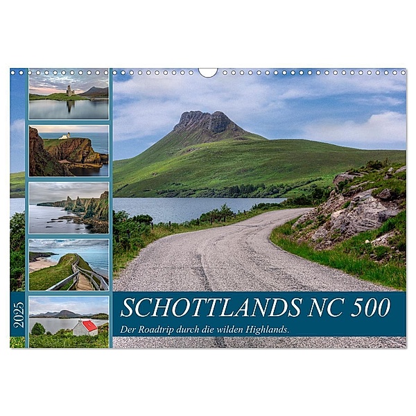 Schottlands NC 500, der Roadtrip durch die wilden Highlands. (Wandkalender 2025 DIN A3 quer), CALVENDO Monatskalender, Calvendo, Joana Kruse