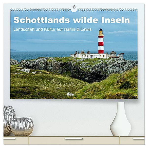 Schottlands wilde Inseln (hochwertiger Premium Wandkalender 2025 DIN A2 quer), Kunstdruck in Hochglanz, Calvendo, Leon Uppena