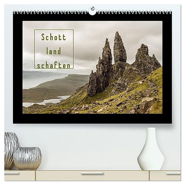 Schottlandschaften (hochwertiger Premium Wandkalender 2024 DIN A2 quer), Kunstdruck in Hochglanz, Markus Limmer