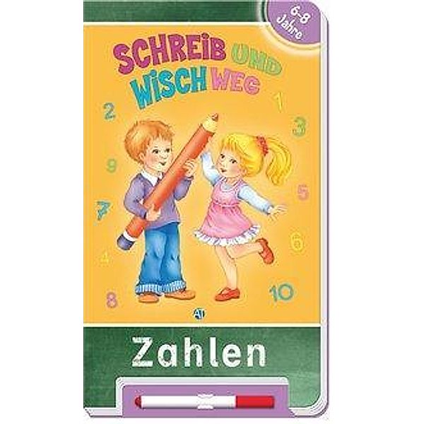 Schreib und wisch weg - Zahlen, m. Stift