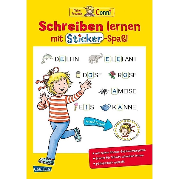 Schreiben lernen mit Sticker-Spass / Conni Gelbe Reihe Bd.50, Hanna Sörensen