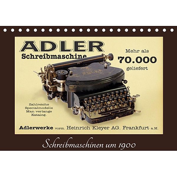 Schreibmaschinen um 1900 (Tischkalender 2020 DIN A5 quer)