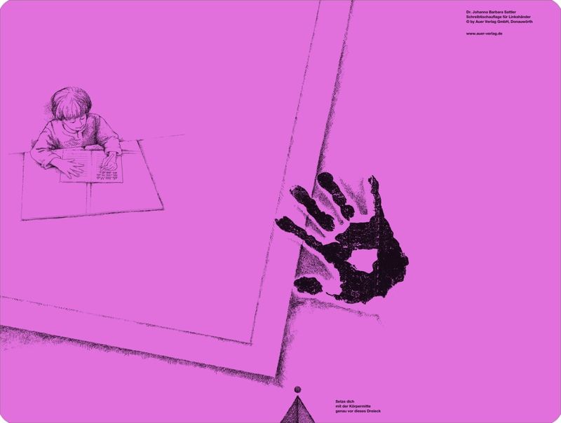 Schreibtisch-Auflage für Linkshänder, pink | Weltbild.ch