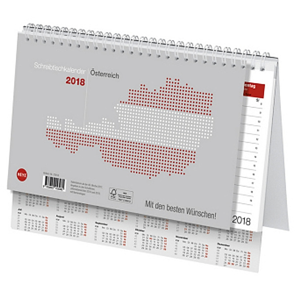 Schreibtischkalender Österreich groß 2018