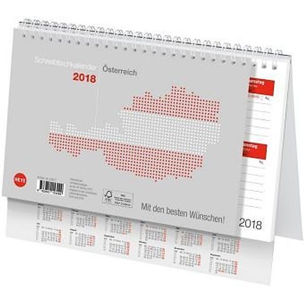 Schreibtischkalender Österreich klein 2018