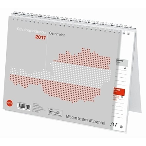 Schreibtischkalender Österreich lang klein 2017