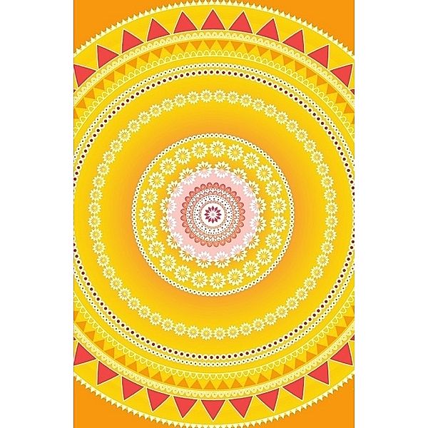 Schreibwandel Notizbuch oranges Mandala, Melina Lisann