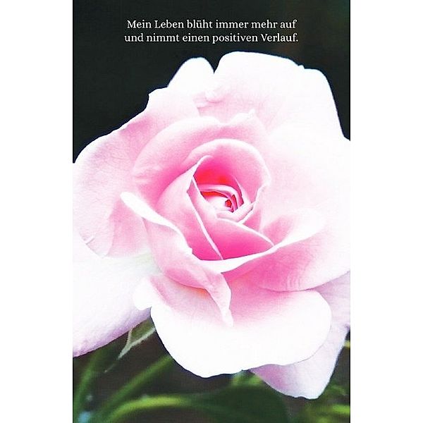 Schreibwandel Notizbuch rosa Rose (mit Reim-Affirmation), Melina Lisann