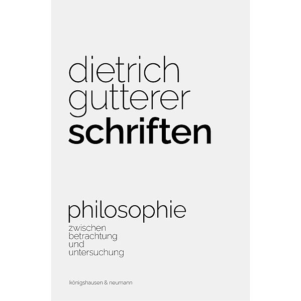 Schriften, Dietrich Gutterer