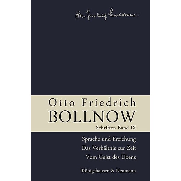 Schriften: Bd.9 Bollnow, Otto Fr., Otto Fr. Bollnow