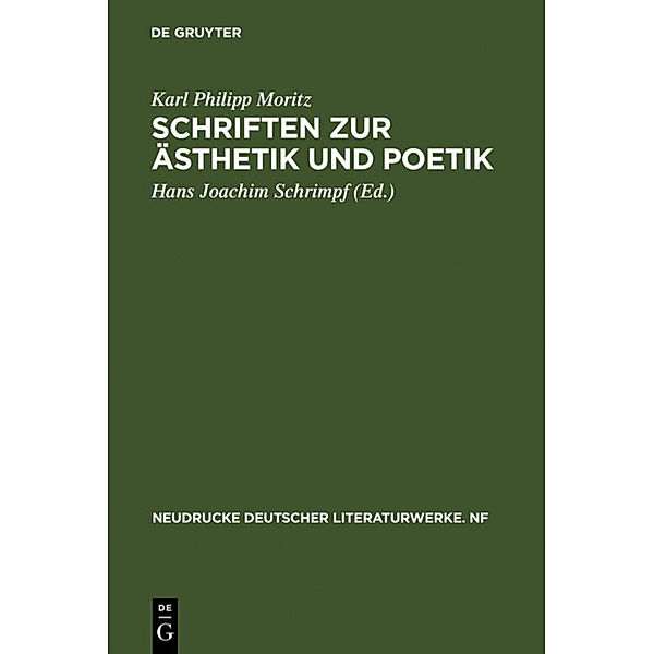 Schriften zur Ästhetik und Poetik, Karl Philipp Moritz