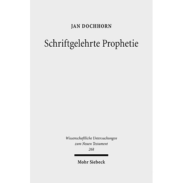 Schriftgelehrte Prophetie, Jan Dochhorn