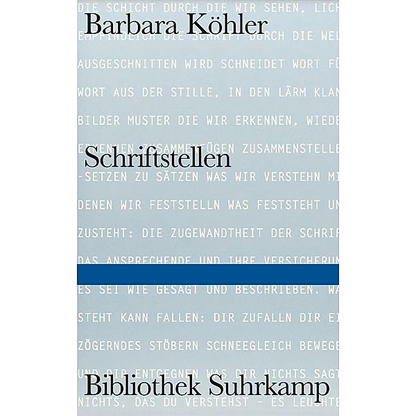 SCHRIFTSTELLEN, Barbara Köhler