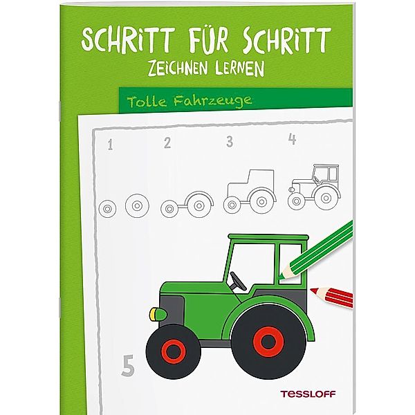 Schritt für Schritt Zeichnen lernen Tolle Fahrzeuge