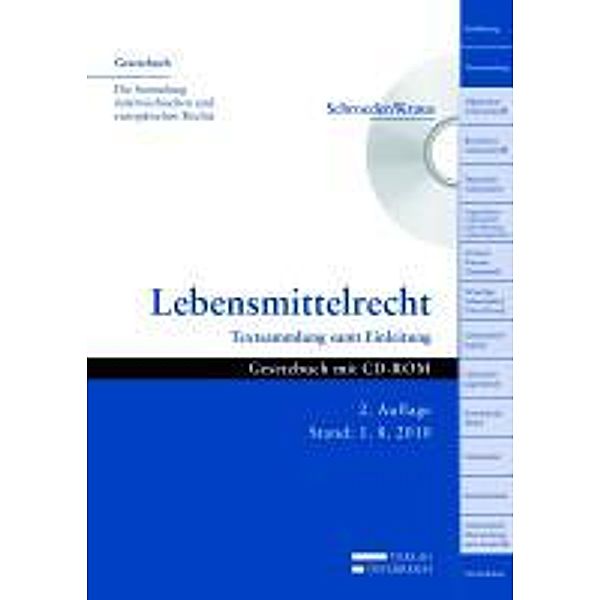 Schroeder, W: Lebensmittelrecht, Werner Schroeder, Markus Kraus