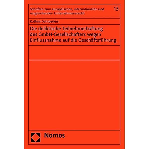 Schroeders, K: Deliktische Teilnehmerhaftung, Kathrin Schroeders