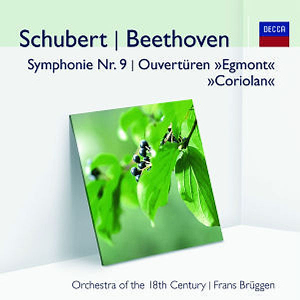 Schubert, Beethoven: Symphonie Nr.9, Ouvertüren, Frans Brüggen, O18c