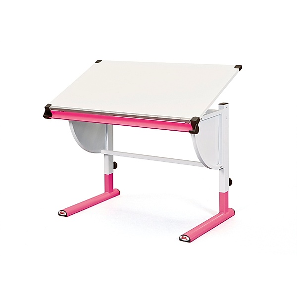 Schüler Schreibtisch Xirtec - weiss/pink